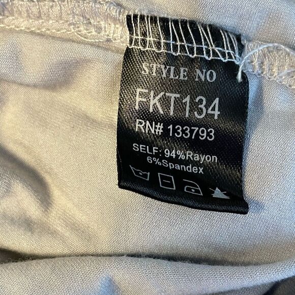 POL "The Trena" Gray Zebra Print Waist Tie Top S - Picture 8 of 9